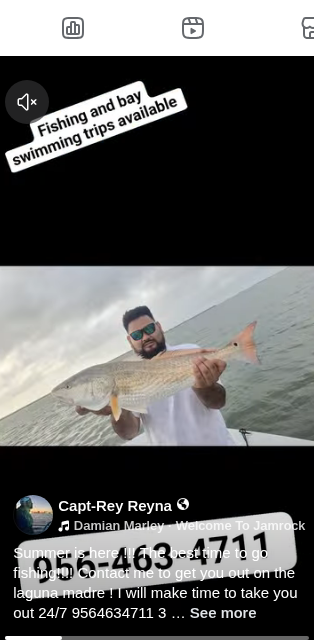 Reel thumbnail: fishing and bay swimming trips available
