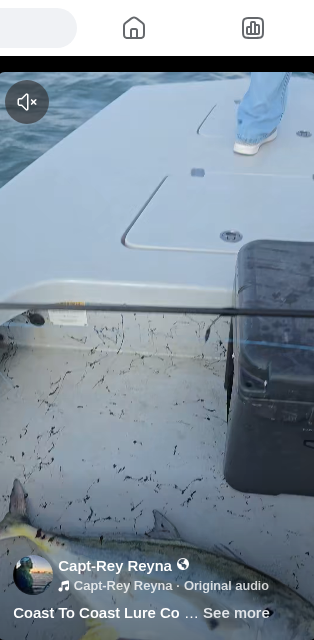 Reel thumbnail: boat-deck catch frame with Coast To Coast Lure Co audio